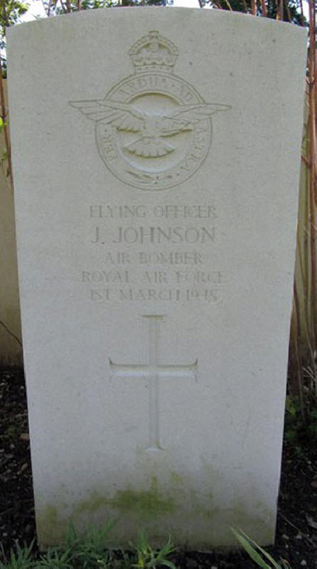 F/O John Johnson<br/><br /><br />died March 1st, 1945